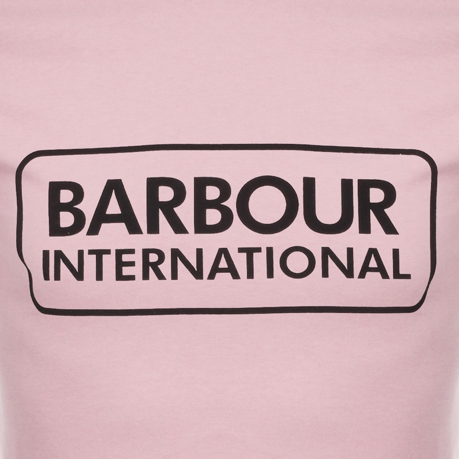Alternative Image for ProductBarbour International Large Logo T Shirt Pink3